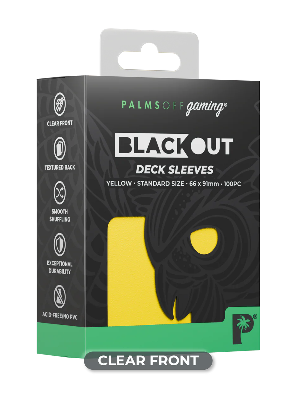 Palms Off Gaming Blackout Deck Sleeves Standard Size - Image 3