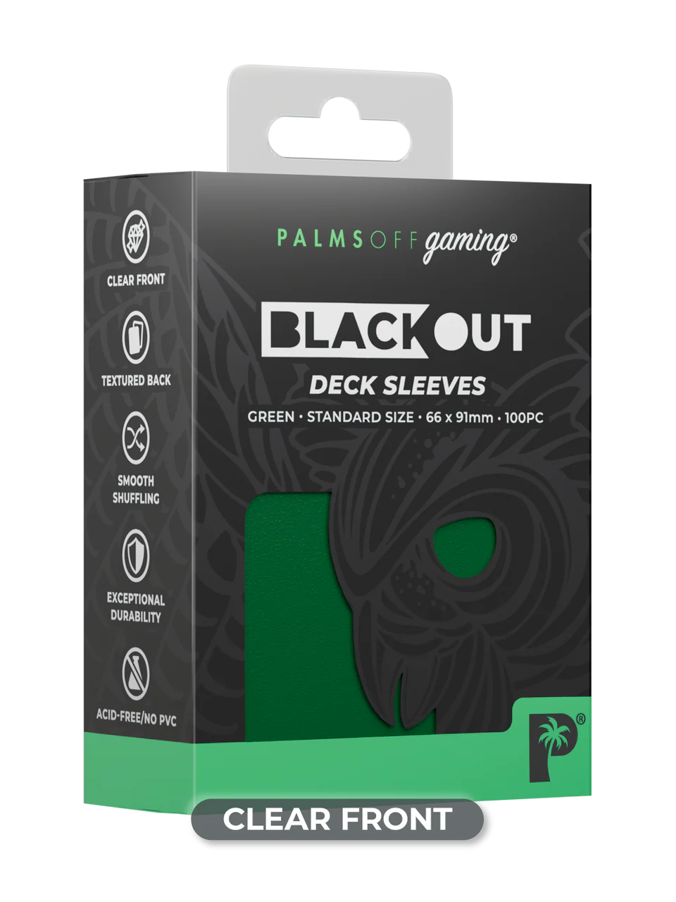 Palms Off Gaming Blackout Deck Sleeves Standard Size - Image 4