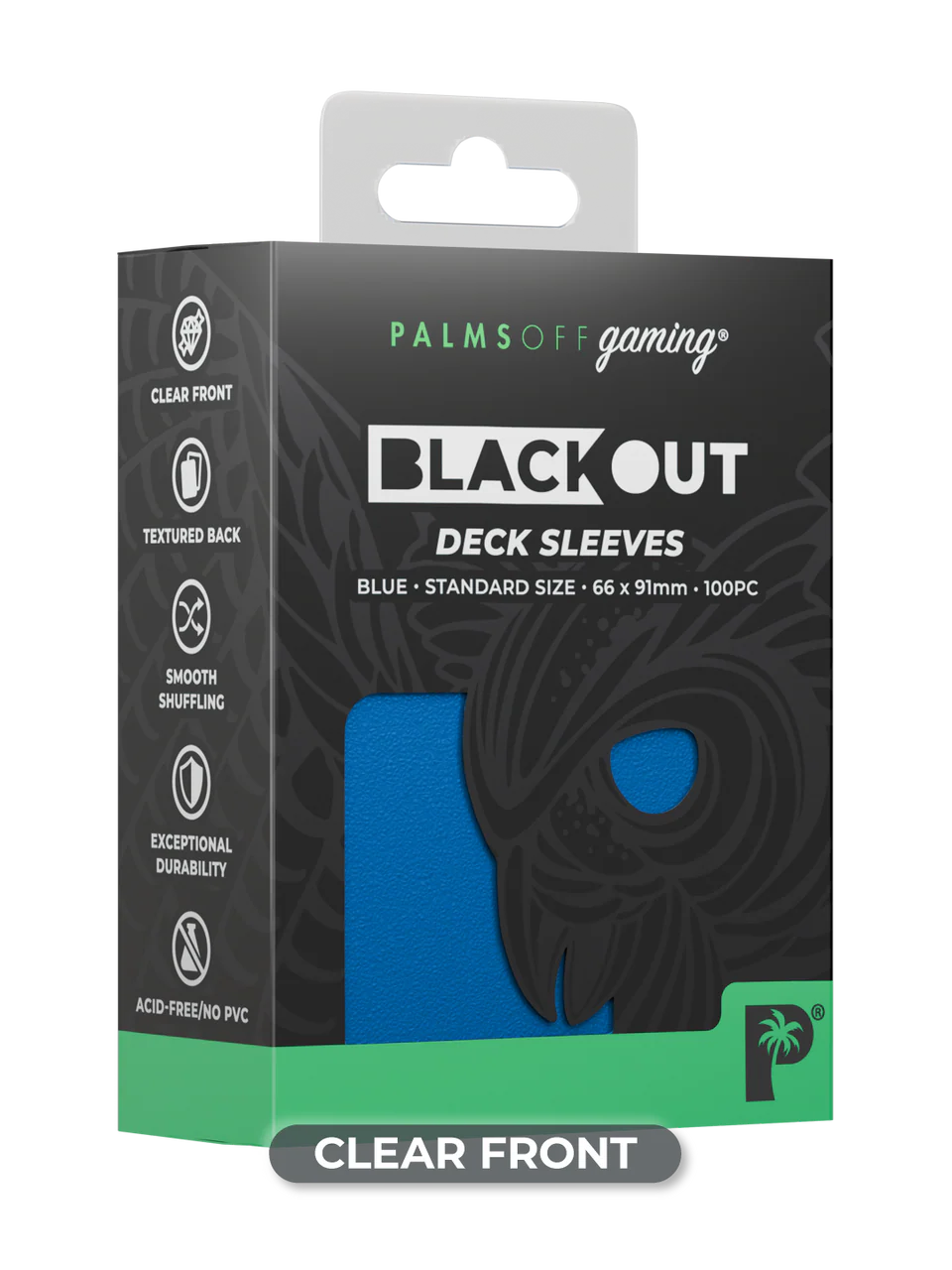 Palms Off Gaming Blackout Deck Sleeves Standard Size - Image 5