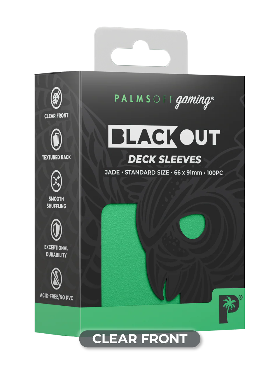 Palms Off Gaming Blackout Deck Sleeves Standard Size - Image 6