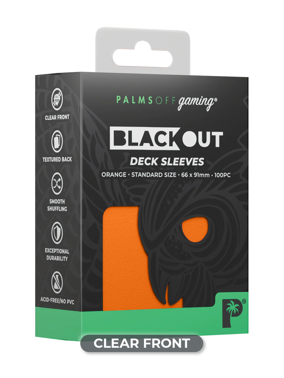 Palms Off Gaming Blackout Deck Sleeves Standard Size - Image 7