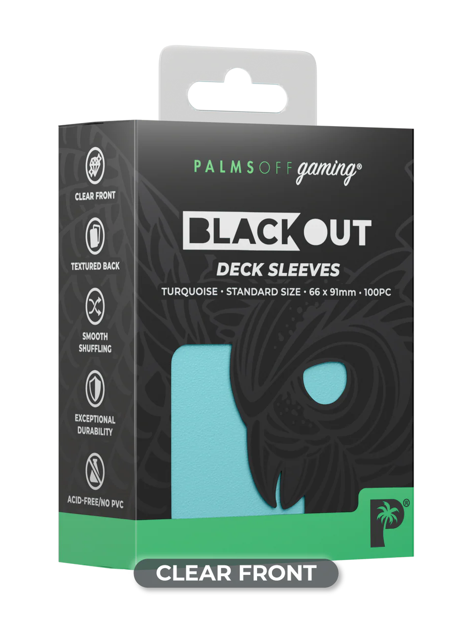 Palms Off Gaming Blackout Deck Sleeves Standard Size - Image 8