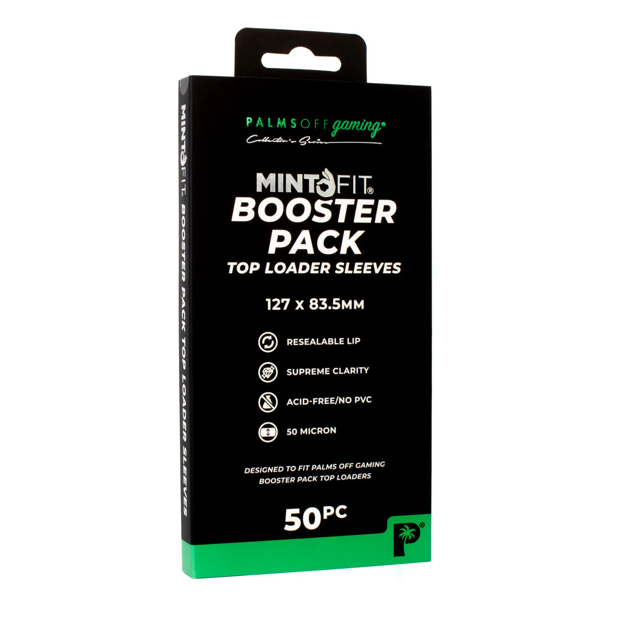 Palms Off Gaming MintFit Booster Pack Top Loader Sleeves - 50pc