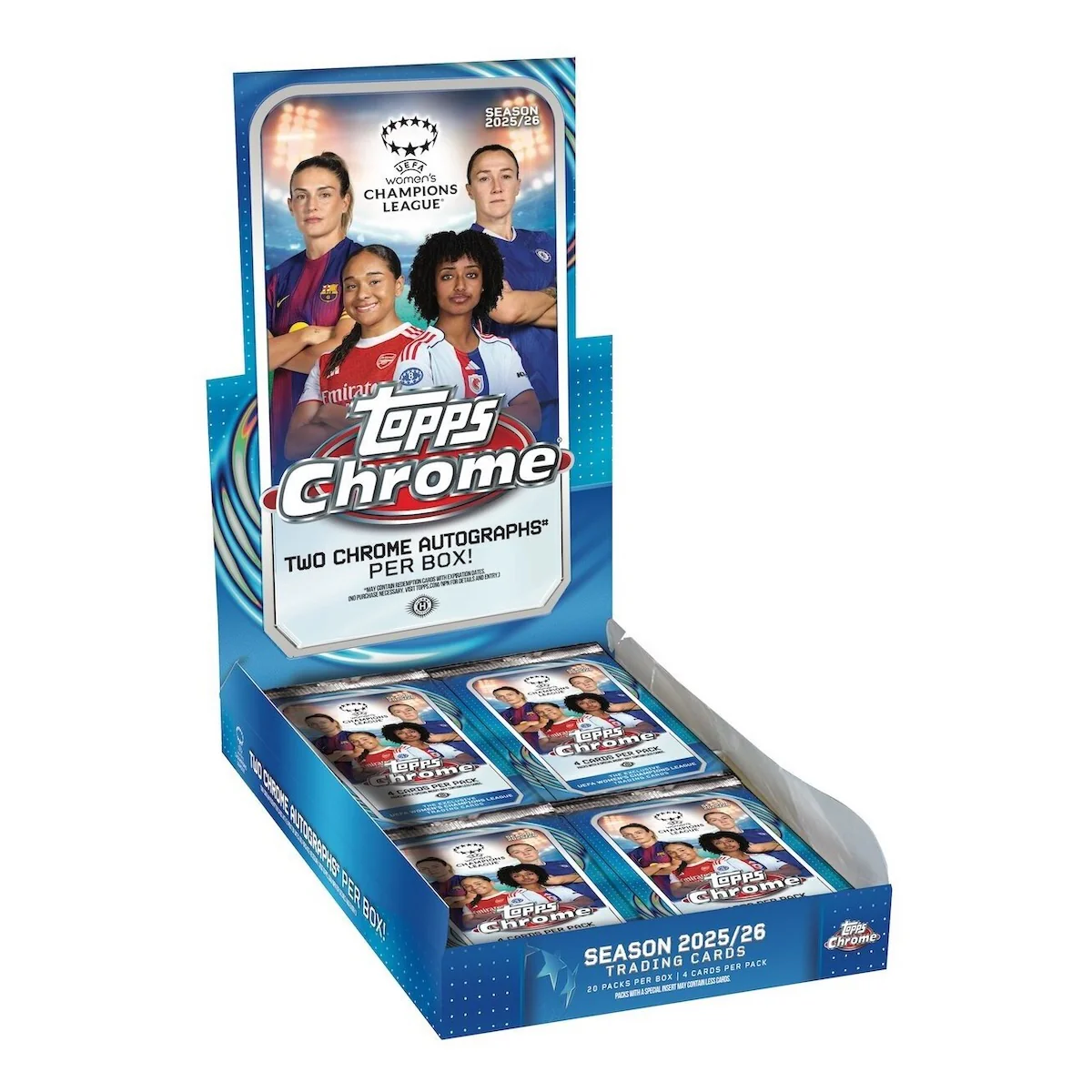 2025/26 Topps Chrome Women's UEFA Champions League Soccer Hobby Box