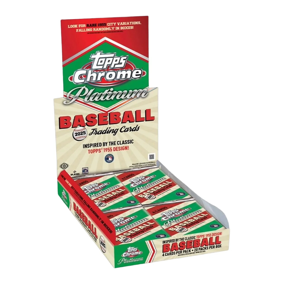 2025 Topps Chrome Platinum '55 Baseball Hobby Box