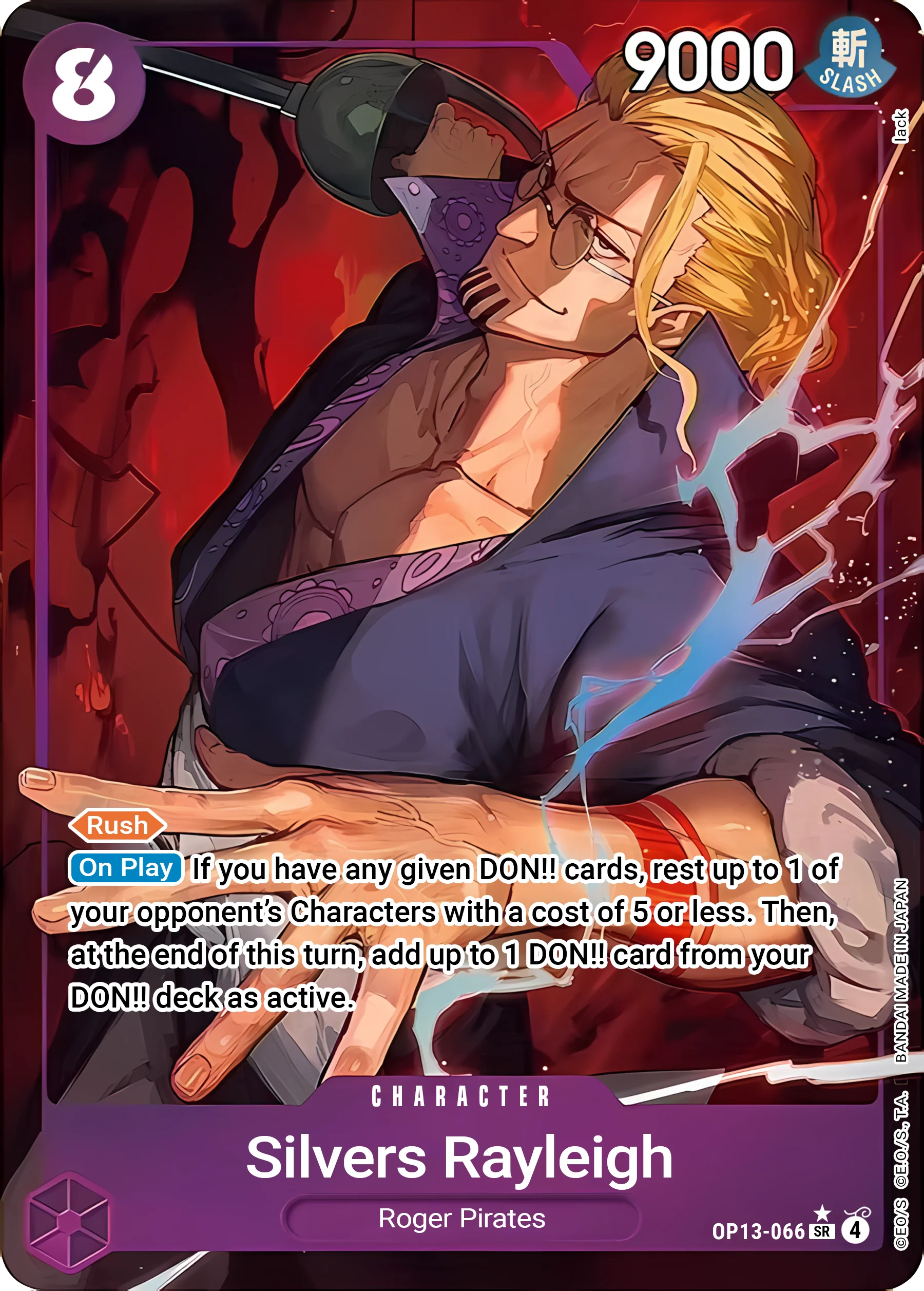 Silvers Rayleigh OP13-066 (Carrying On His Will) - Alternate Art Foil