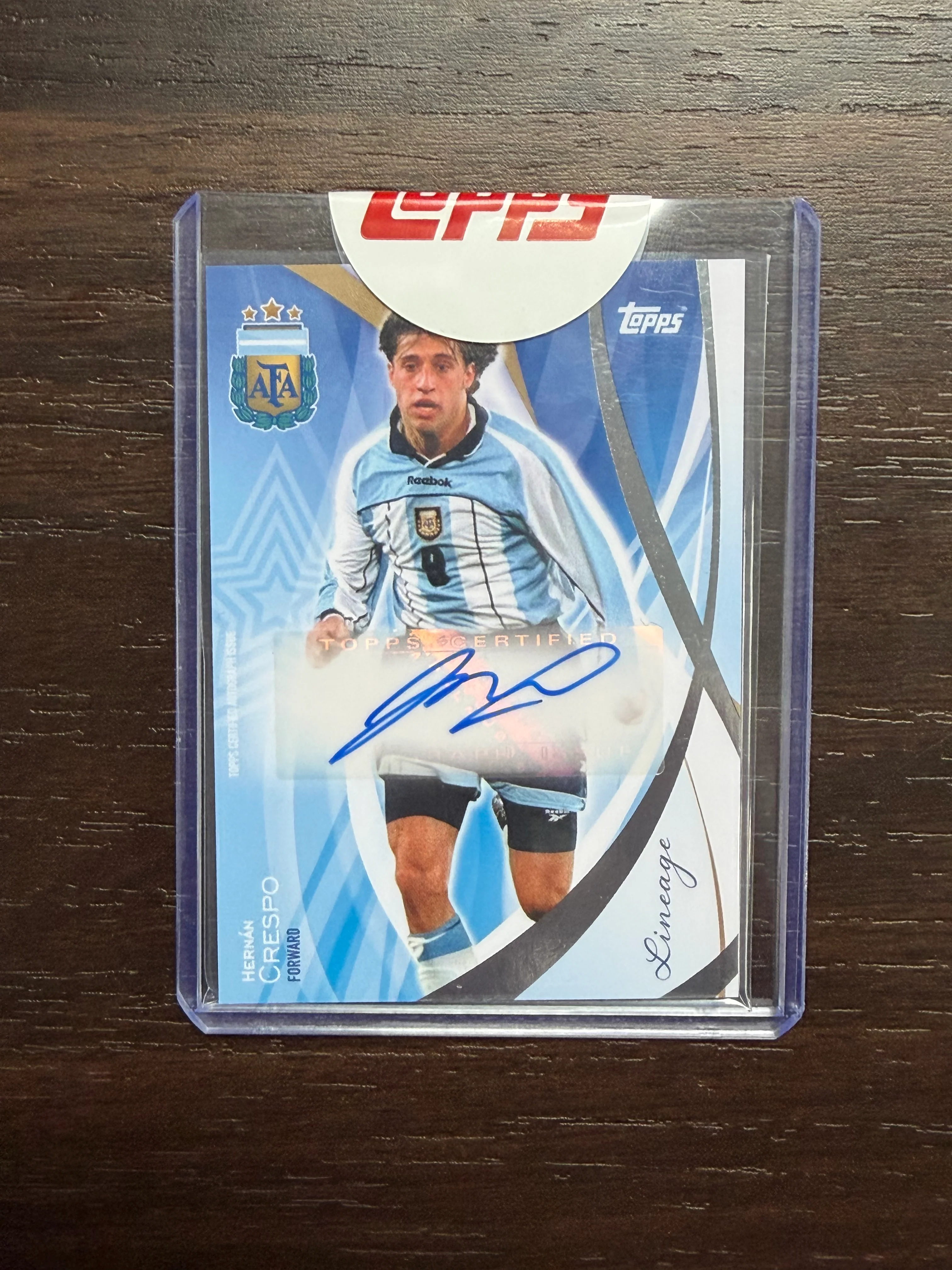 Topps Lineage Argentina Auto Legends #LA-HC 024 Hernan Crespo