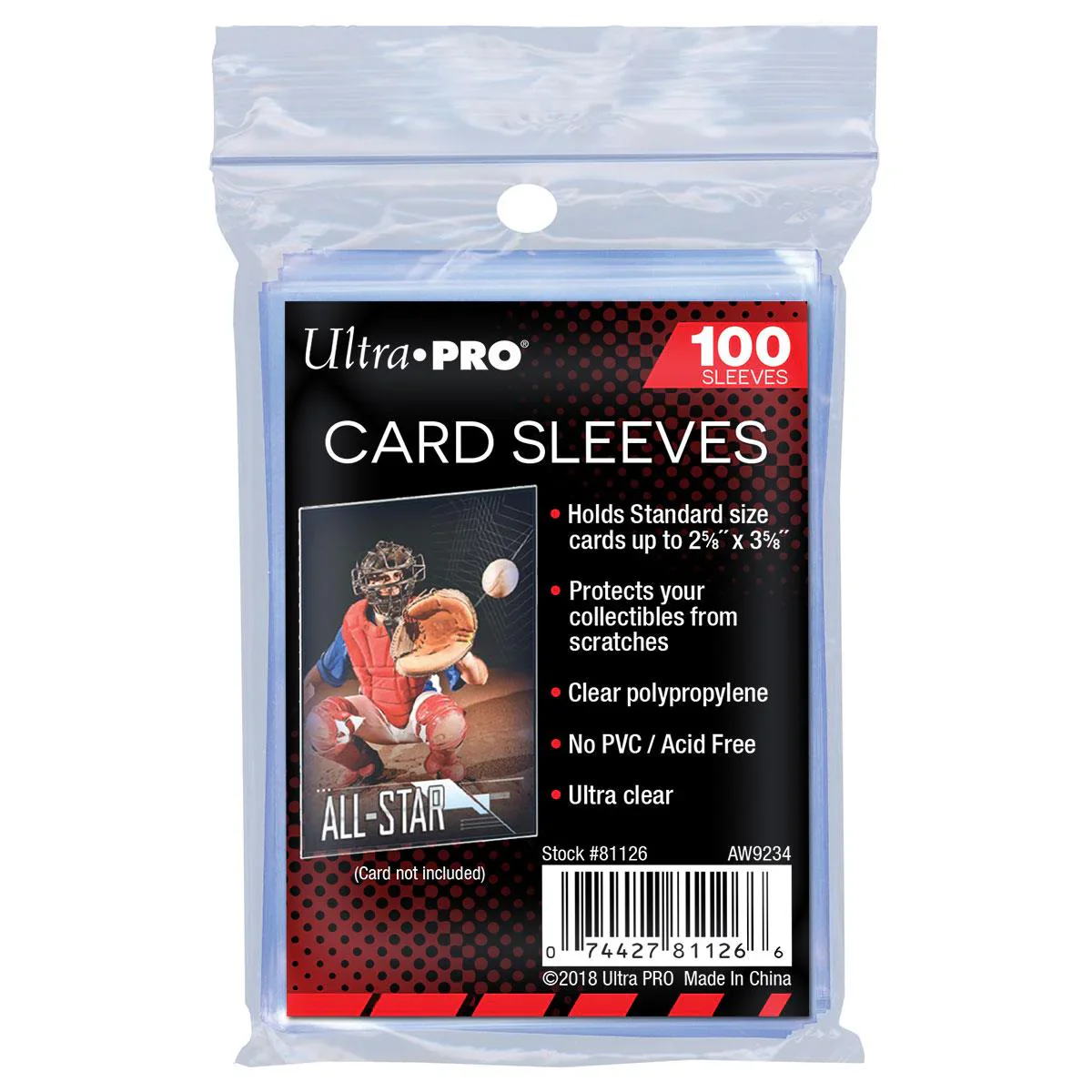 Ultra Pro - 2.5" x 3.5" Soft Card Sleeves (100 Pack)