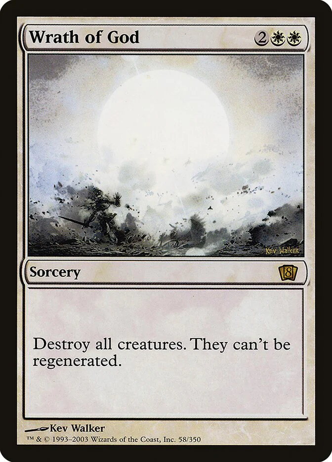 Wrath of God 58★/350 (8th Edition)  - Foil